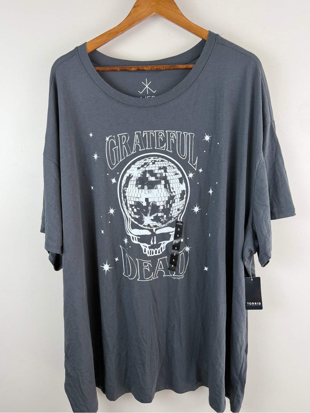 torrid Charcoal Grateful Dead Skull Disco Ball Graphic Tee - Men